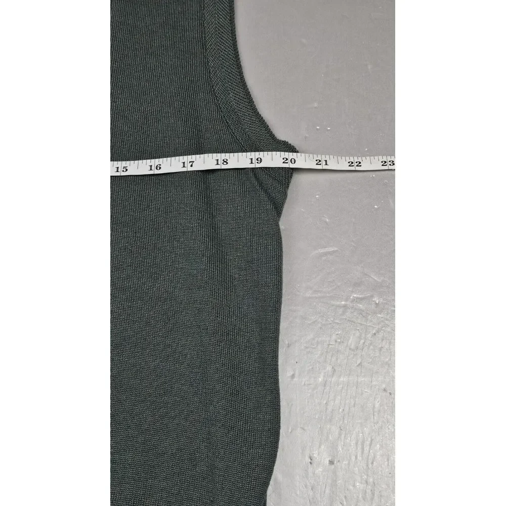 Como Sport Sweater Vest‎ Mens Medium. Green Wool Silk Made in Italy #9MS358 NWT